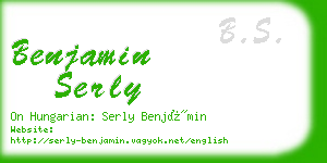 benjamin serly business card